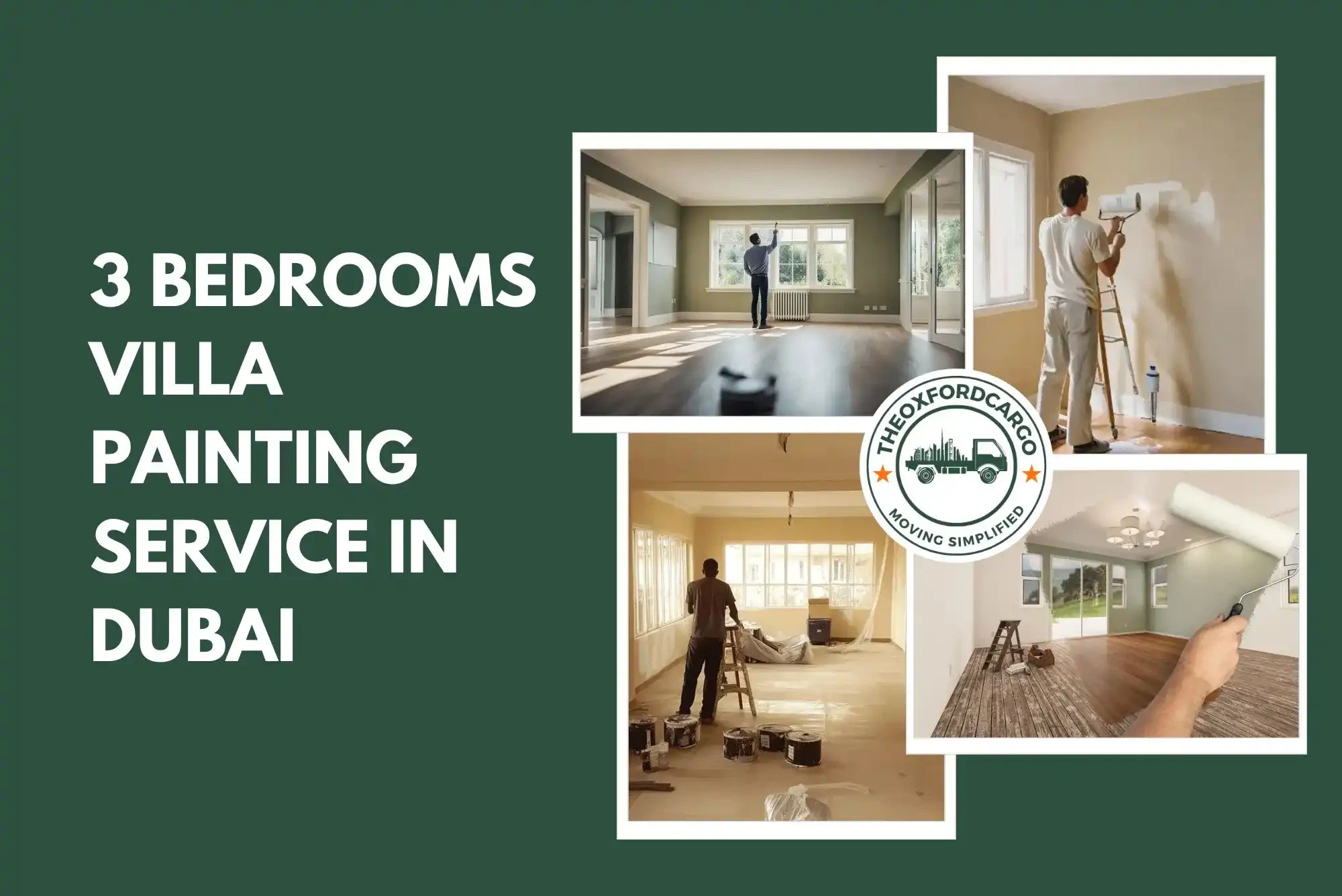 3 Bedrooms Villa Painting Service in Dubai