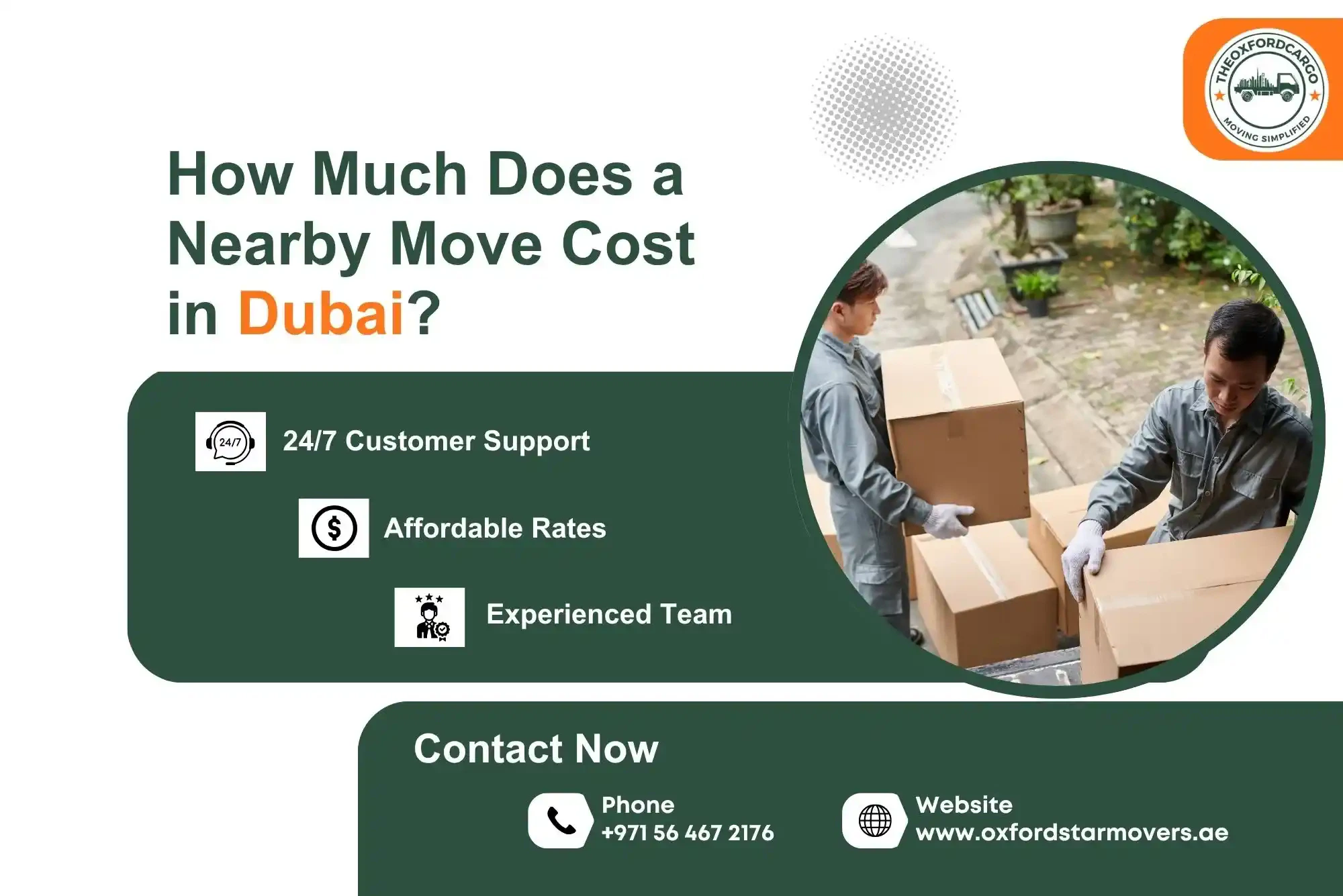 How Much Does a Nearby Move Cost in Dubai?