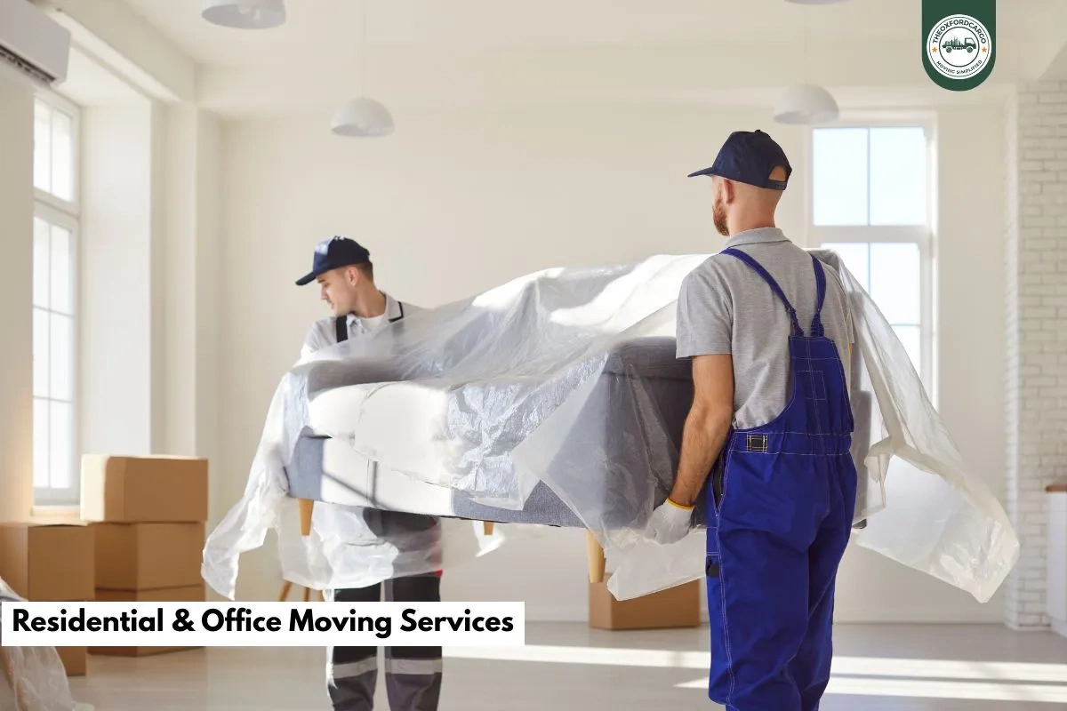 Professional residential and office movers in Dubai Marina packing and handling furniture